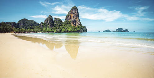 Beautiful Railay beach in Krabi province, Thailand