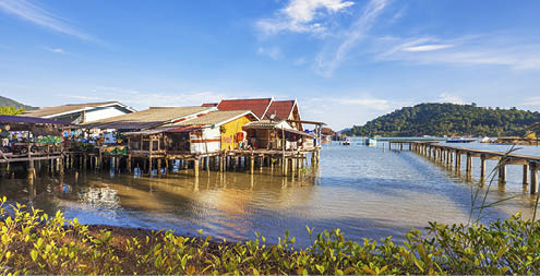 The village on the water. Tonle sap lake. Cambodia
