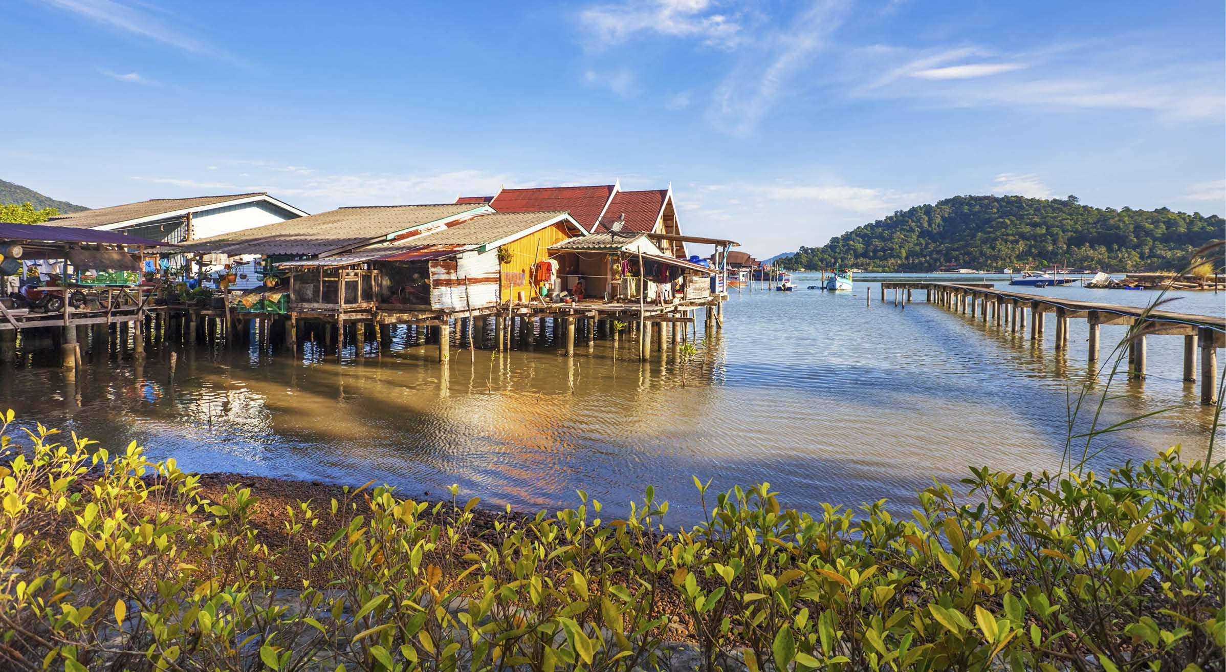 The village on the water. Tonle sap lake. Cambodia