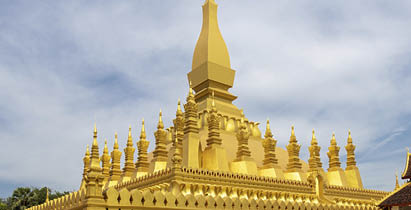 Pha That Luang temple at Vientiane - Laos
