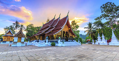 Wat Xieng Thong (Golden City Temple) in Luang Prabang, Laos. Xieng Thong temple is one of the most important of Lao monasteries.