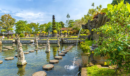 Water Palace of Tirta Gangga in East Bali, Indonesia