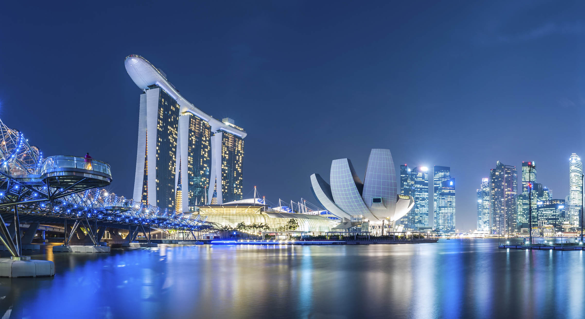 Singapore Marina bay area.