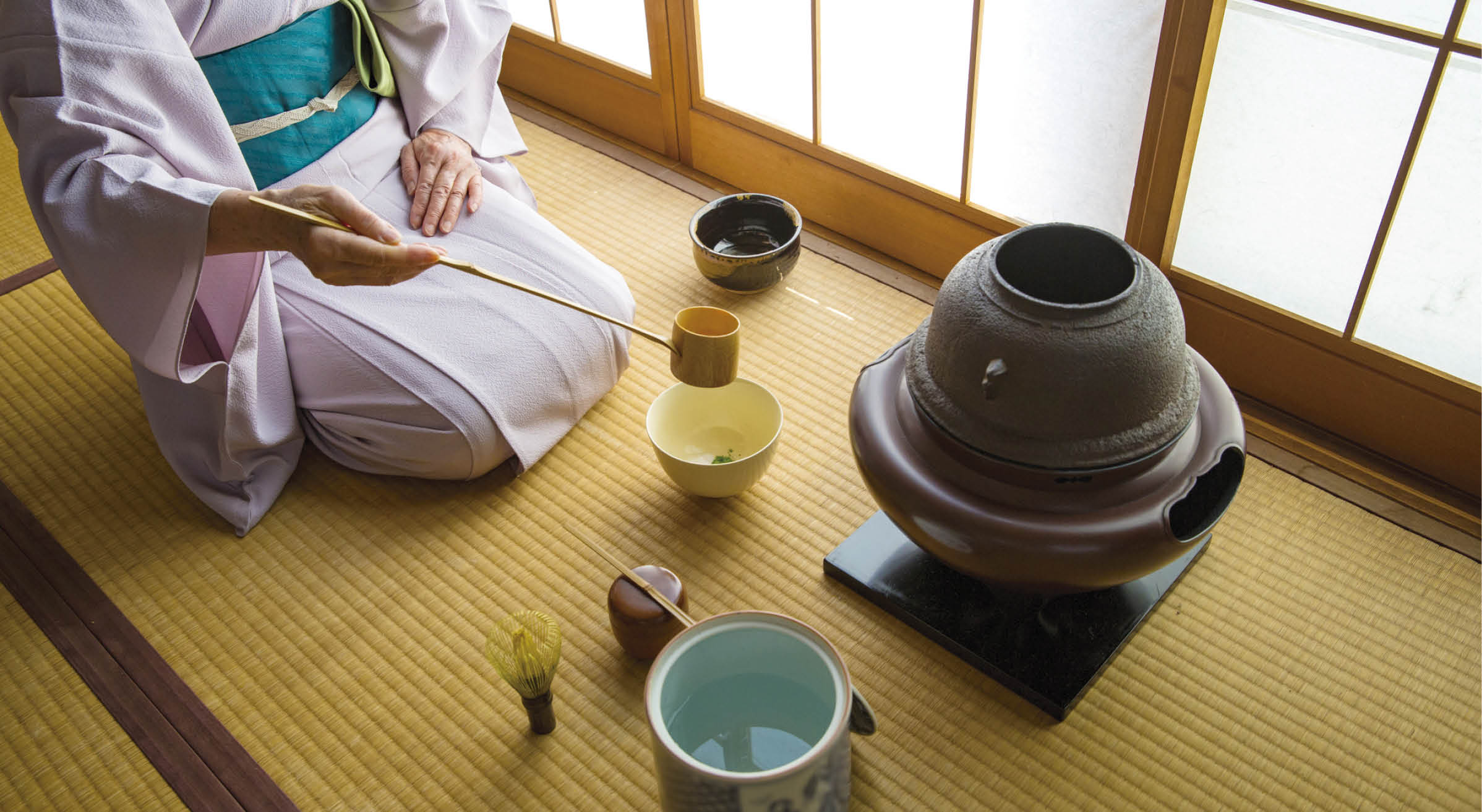 Traditional Japanese tea party in Japan