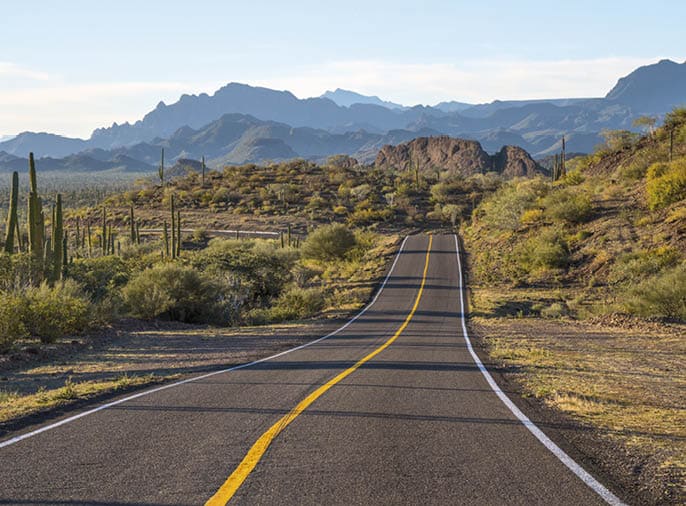 On Highway 1 between Mulege and Loreto  Baja California Sur, Mexico 
