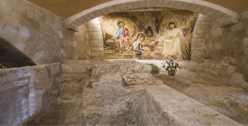 Basilica and Church of the annunciation in Nazareth - the place where Jesus was born