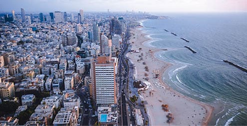 tel aviv front see buildings, hayarkon street, herbert samuel, dan